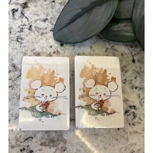 2 Vintage Trump Brand Deck of Playing Cards New Sealed Mouse Bouquet Flowers